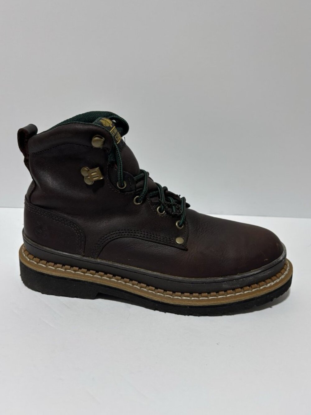 Georgia Boot Men’s Giant Steel Toe 6” Work Boots Brown, Size 9.5 Wide